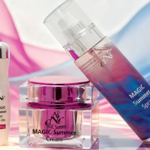 Magic Summer komplekt -24h näokreem, silmaseerum roll-on ja sprei UUS!